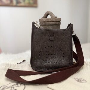 Hermes EVELYNE CLEMENCE TPM BAG WITH LONG STRAP